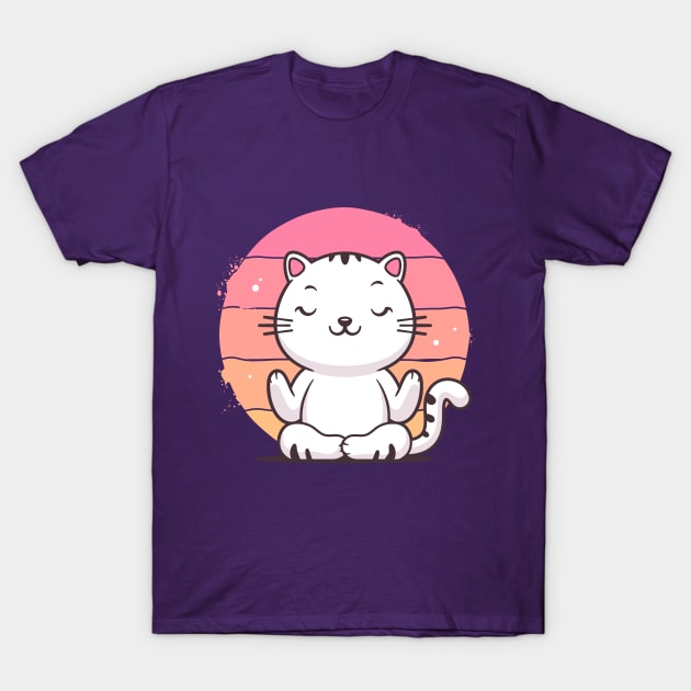 Yoga Cat T-Shirt by zoljo